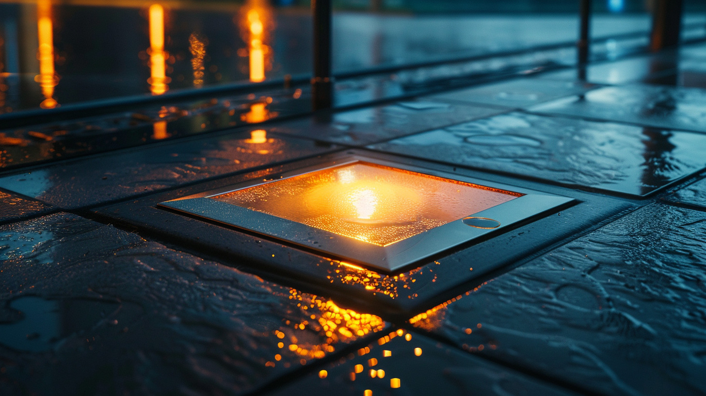 Встраиваемый тротуарный светильник