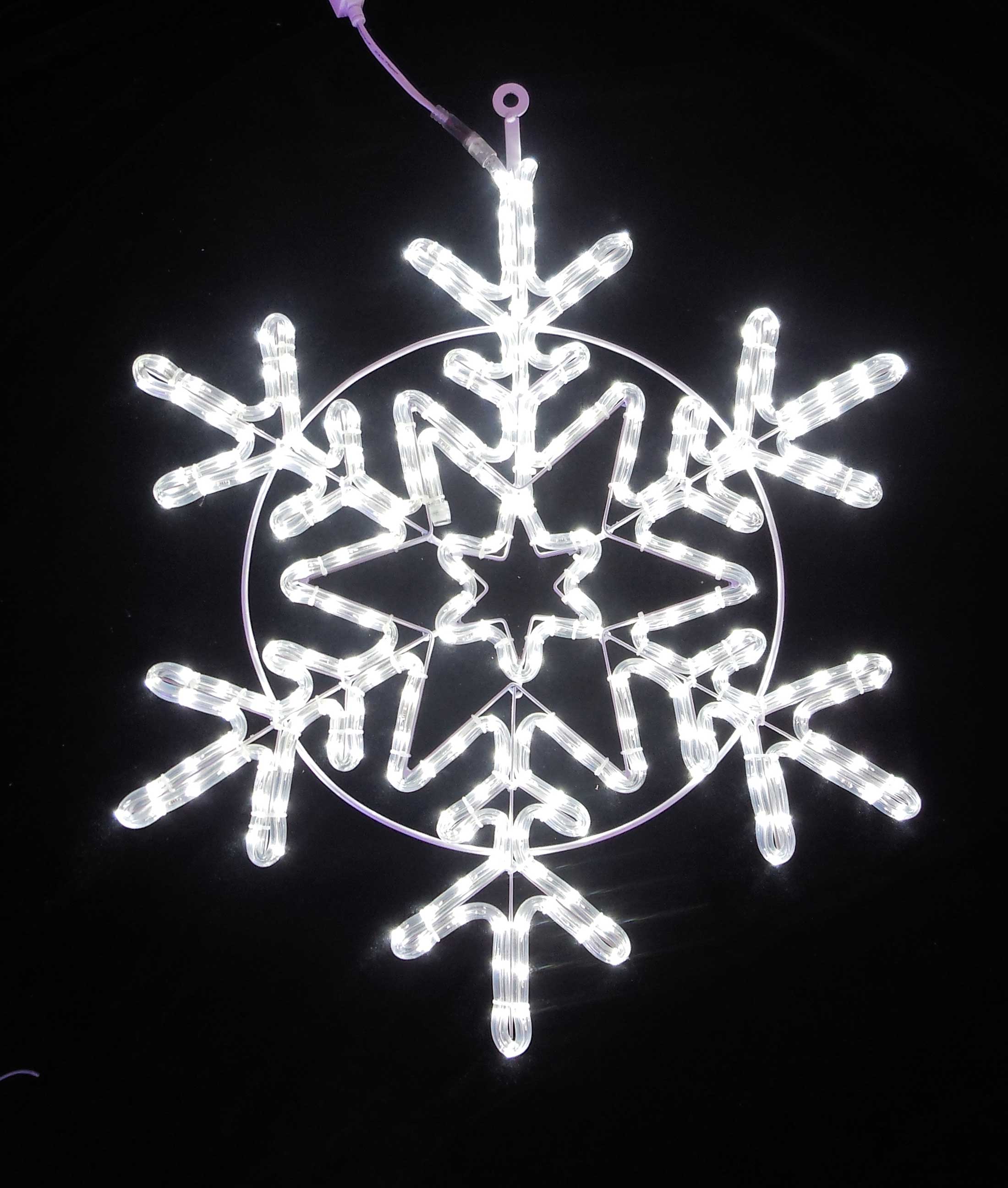Снежинка D6034 белая LED