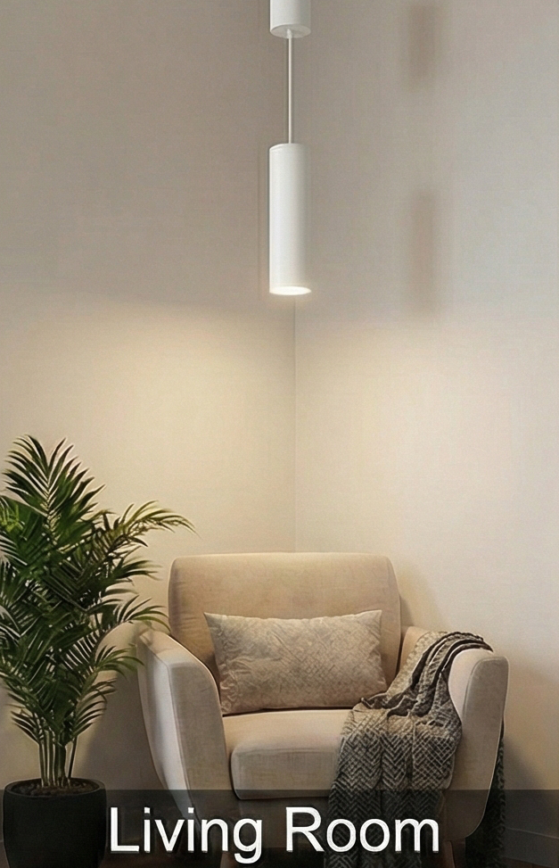 Светильник LED "Цилиндр" HB1525 15W 3CCT h=25см d=5,5см IP20 белый - фото 12