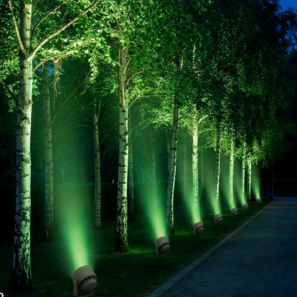 Компактный светодиодный прожектор G5636 LED 36W 15°зеленый - фото 11